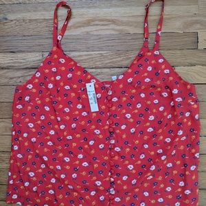 Madewell button down daisy cami